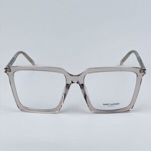 Saint Laurent SL474OPT 003 BRAND NEW Eyeglasses Transparent Nude Square Unisex